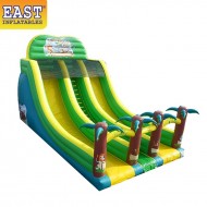Tobogan Inflable De Doble Línea De La Jungla Tobogan Inflable De Doble Línea De La Jungla