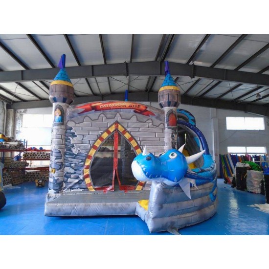 Castillo Hinchable De Dragón Con Tobogán Castillo Hinchable De Dragón Con Tobogán