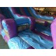 Tobogán Seco Inflable De Doble Carril De Mármol Púrpura Tobogán Seco Inflable De Doble Carril De Mármol Púrpura
