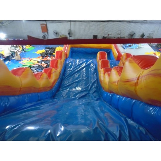 Tobogan Acuatico Inflable De Fuego Y Hielo