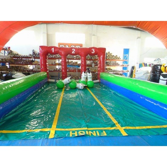 Derby Inflable 3 Carril