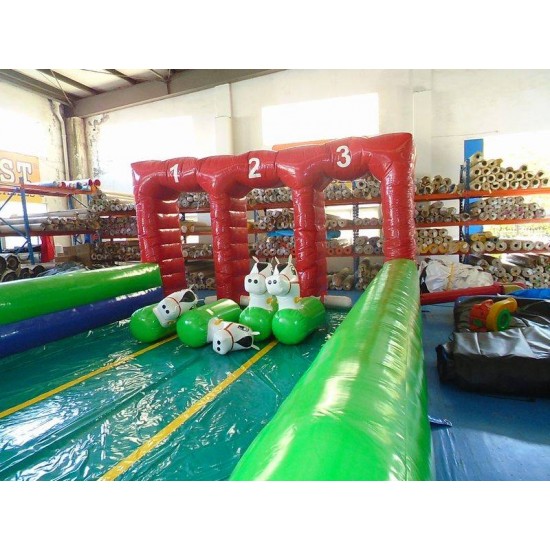 Derby Inflable 3 Carril